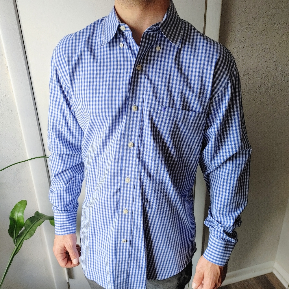 Men's Checkered Izod Dress Shirt